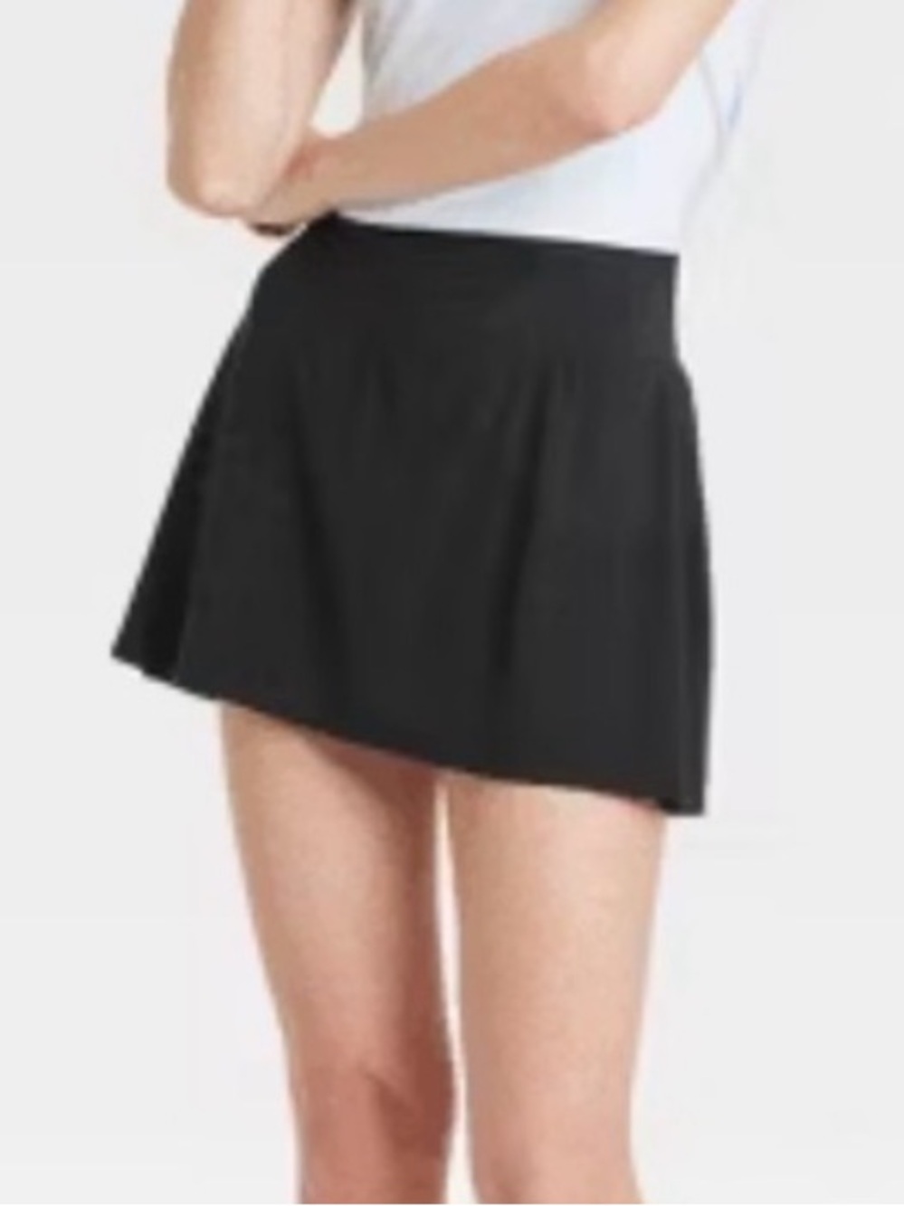 all in motion Black knit skort NWT p